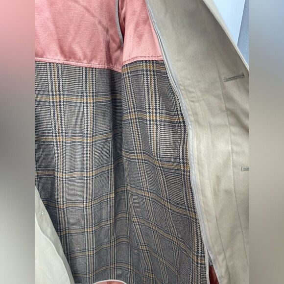 Towncraft Mens trench coat tan size 40R - Picture 4 of 11